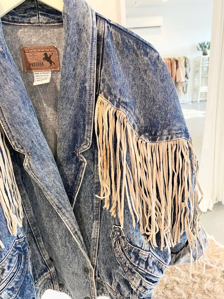 Fringe Denim popular Jacket | LG